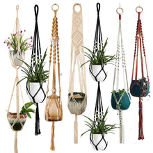 Load image into Gallery viewer, handmade macrame plant hanger
