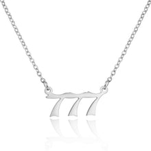 Load image into Gallery viewer, Stainless Steel Angel Number Necklace

